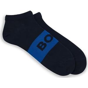 BOSS Heren 2P AS Logo CC enkellange sokken van stretchweefsel in verpakking van 2 stuks, Dark Blue403, 39-42 EU