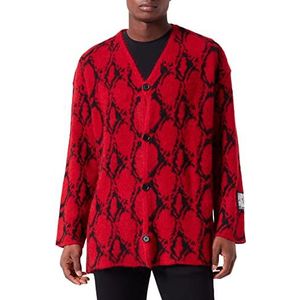 Just Cavalli Trui, 305J Red Jacquard, XXXL voor heren