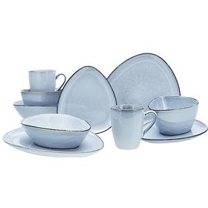 CreaTable, 16635, serie CLOUDY, Sky Blue, serviesset, combiservies 10-delig