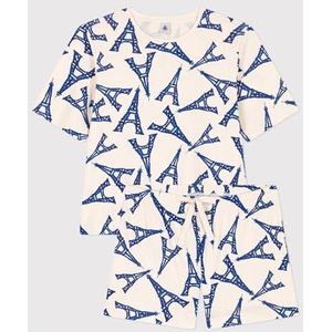 Petit Bateau Pyjacourt dames korte mouwen Avalanche/Multico XS, Lawine/Multico, XS