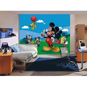 AG Design FTDXXL 0248 Mickey Mouse Disney, papier fotobehang kinderkamer 360x255 cm - 4 delen, papier, multicolor, 0,1 x 360 x 255 cm