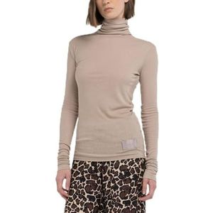 Replay - T-shirt - 803 Light Taupe - Dames