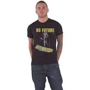 Het Sex Pistols T-shirt zonder toekomst band logo nieuw officieel heren zwart maat M