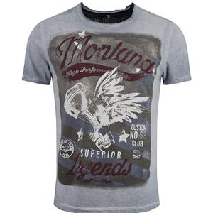 KEYLARGO Heren T-shirts MT Montana Round, Flintstone Blue (1233), S