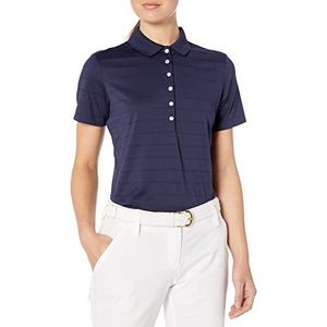 Callaway Women's Golf Short Sleeve Pique Open Mesh Polo Shirt, Peacoat, 3X-Large
