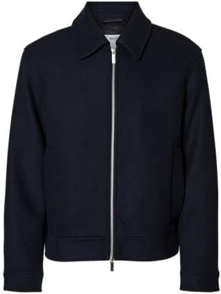 SELECTED HOMME - Philip - Regular Fit Jack - Wolmix - All-over Motief