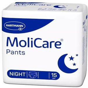 MoliCare Pants Night: incontinentiebroek voor matige urine-incontinentie, Gr. M (80-120), 15 stuks
