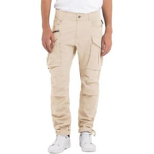 Replay Heren cargobroek Joe Comfort-Fit van comfort katoen, Lt Khaki 023, 31W / 32L