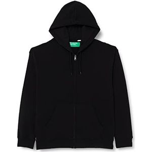 United Colors of Benetton Jas C/CAPP M/L 3J68U5001 sweatshirt zonder capuchon, zwart 100, XXXL voor heren