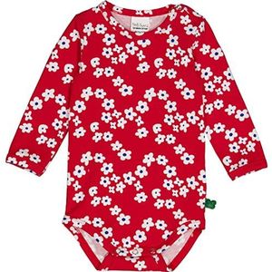 Fred's World by Green Cotton Gladly L/S Body Base Layer voor babymeisjes, Salsa, wit/surf, 62 cm