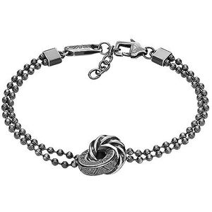 Emporio Armani Roestvrijstalen Schakelarmband in Zwarte Afwerking voor Heren, EGS3028040