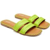 GIOSEPPO - PERHAM - Gevlochten Lederen Sandalen - Platte - 35 EU