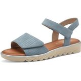 Jana - Softline 8-28265-42 - Damessandalen - Denim - Comfortabele Extra Brede Alledaagse Schoen