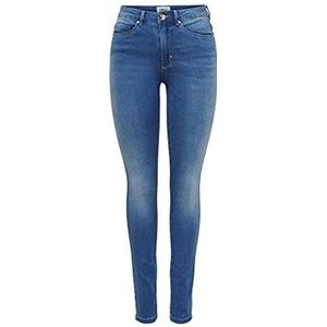 ONLY Flanellen broek dames Onlroyal Life Hw Sk Dnm Bj369 Noos,Light Medium Blauw Denim,M / 30L