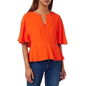 United Colors of Benetton Blusa 53A0DQ04J hemd, rood 1G9, M dames, rood 1g9, M