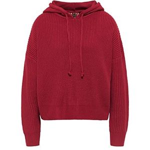 UCY Dames gebreide hoodie 23719387-UC01, rood, XL/XXL, rood, XL/XXL