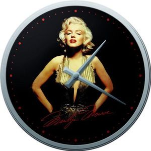 Nostalgic-Art 51026 Celebrities - Marilyn - goud, wandklok, 31 cm