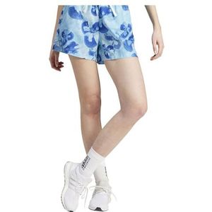 adidas Casual Shorts voor dames, Gebroken Wit/Semi Blauw Uitbarsting/Semi Lucid Blauw, XL