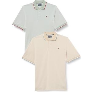 JACK & JONES Poloshirt voor heren, beige, XL