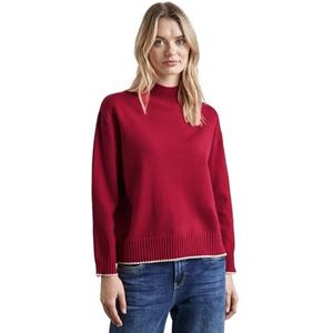 Gebreide Trui - Opstaande Kraag - Lange Mouwen - Aangename Materiaalmix