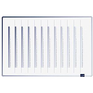 Legamaster 7-489000 Accents Plan-whiteboard, bedrukt met jaarplanner, gelakt stalen oppervlak, 90 x 60 cm