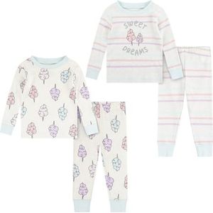 Huggies Little Hugs Pyjama voor meisjes, Roze/Blauw, 4 jaar