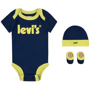 Levi's - 3-Delige Set - Jersey Bodysuit - Muts - Pantoffels - Zacht