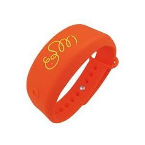 Desinfecterende geldispenser armband - oranje Taile S/M (kinderen/volwassenen)