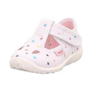 Superfit Baby - meisjes Spotty pantoffels, wit, meerkleurig 1010, 18 EU Breed