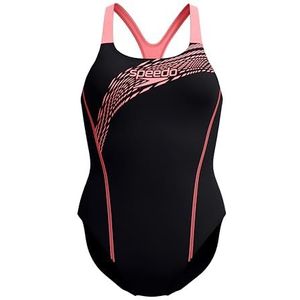 Speedo Medley Logo Badpak voor dames, eendelig badpak, klassiekers, medaillewinnaar-stijl badmode (pak van 1)