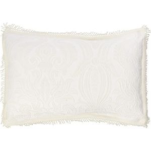 Dorchester Mafalda Pillowsham Portugese stijl decoratief kussen zacht katoen rijk beddengoed, polyester, crème, enkele