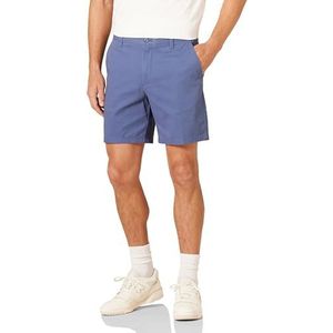 Amazon Essentials Heren Slim-Fit 7"" Stretch Chino Short, Donkerblauw, 29