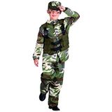 Boland - Kinderkostuum soldaat, soldatenkostuum voor meisjes en jongens, militair kostuum, camouflage, carnavalskostuums voor kinderen