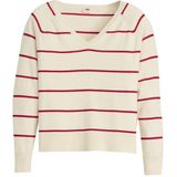 Petal - V-hals Pullover - Multicolor - 53% Polyester, 30% Viscose, 17% Polyamide