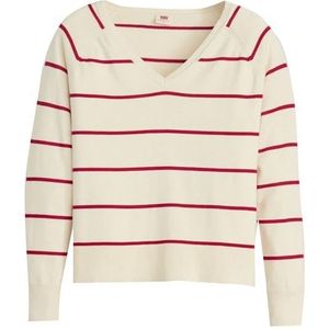 Petal - V-hals Pullover - Multicolor - 53% Polyester, 30% Viscose, 17% Polyamide
