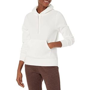 Amazon Essentials Women's Fleecetrui met capuchon (verkrijgbaar in grote maten), Wit, XXL