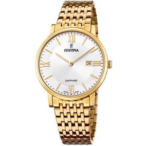 Festina F20020/1 Men's Gold Swiss Made Watch