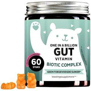 tegen flatulentie en een opgeblazen gevoel - voor meer welzijn in de darmen - gummies zonder toegevoegde suiker - 60 stuks Maandelijkse voorraad - Bears with Benefits