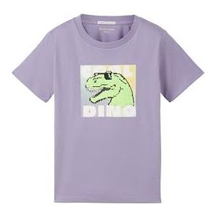 TOM TAILOR T-shirt voor jongens, 34604 - Dusty Purple, 128/134 cm