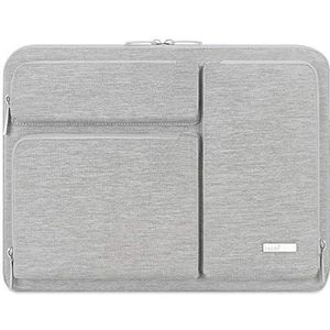 Lacdo 360° All-Round Protection Laptop Sleeve voor 13 inch Nieuw MacBook Air M3 A3113/M2 A2681/M1 A2337 A2179 2024-2018, 13 inch Nieuw MacBook Pro M2 M1 A2338 A2251, 12.9 inch Nieuw iPad Pro, Grijs
