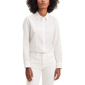 Levi's Dames Non Denim Shirt The Classic BW Shirt June Stripe Chalk Pink, XL