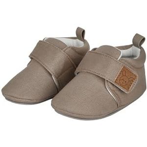Sterntaler Unisex baby kruipschoenen uni slippers, grijsbeige, 18 EU