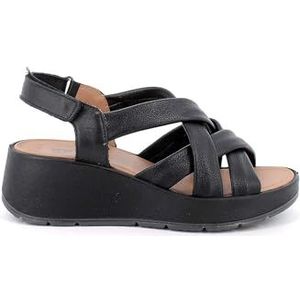 Igi&Co D.Carola, damessandalen met sleehak, zwart, 36 EU, Zwart, 36 EU