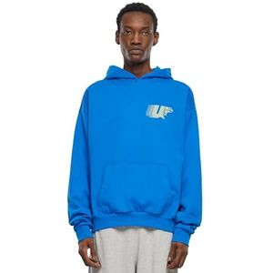Mister Tee Upscale Athletic Club Ultraheavy oversized hoodie met print op de voorkant, oversized pasvorm, cobalt blue, XS