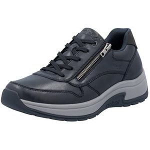 Rieker - Sneakers Laag - Grijs/Zwart - Effen - Uitneembare Zool