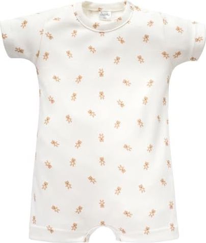 Pinokio - Teddy Bear Lovely Day - Ondergoed - 100% Katoen - Drukknoopsluiting Korte Mouwen