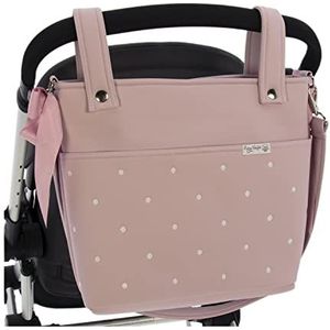 Talega voor kinderwagen, Rosy, bronnen, tas voor kinderwagen, eenvoudige reiniging, roze