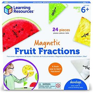 Learning Resources Magnetisch Fruit Breuken 24-Stukken Set, Veelkleurig