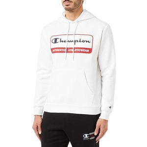 Champion Legacy Graphic Shop Authentic-Powerblend fleece sweatshirt met capuchon voor heren, Bianco, XXL
