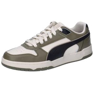 PUMA Rbd Game Laag uniseks-volwassene Sneaker Laag-Top, Alpine Snow PUMA Zwart PUMA Olive, 37.5 EU